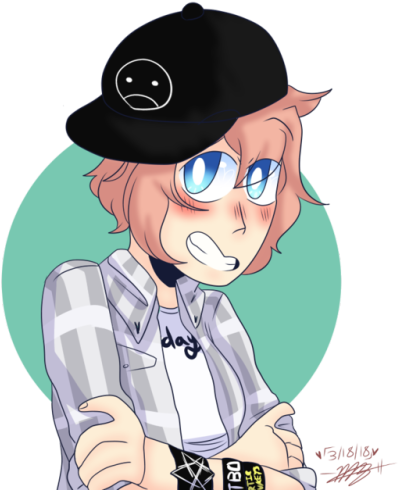 My Friendo On Instagram Made An Indie Rock Au Of Ddlc - Indie Rock (500x500)