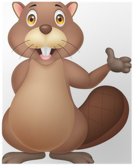 Beaver Cute Cartoon (400x400)