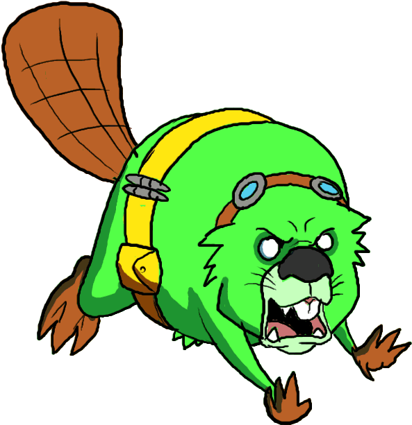 Vector Illustration Of Cute Beaver Cartoon Waving Clipart - Animated Beaver Gif (703x674)