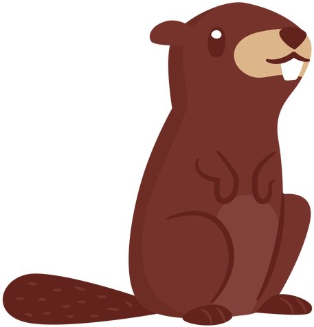 Beaver Animal Cartoon Transparent Png - Illustration (512x512)