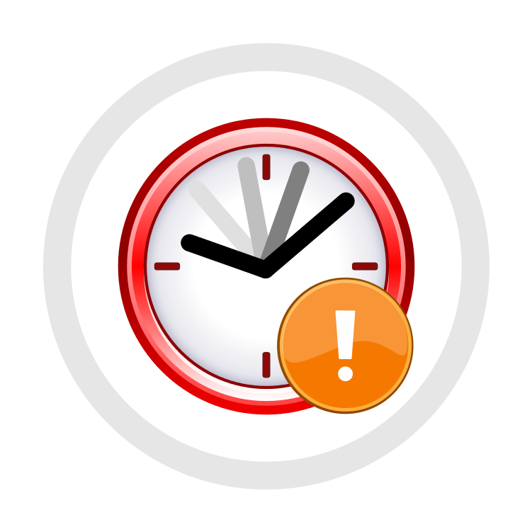 Hs Out Of Date Clock Icon - File Delete Icon (800x800)