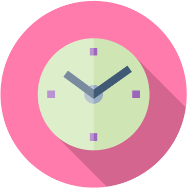 Pink Alarm Clock Icon Pink Icon Clock Related Keywords - Pink Clock Icon Png (400x400)