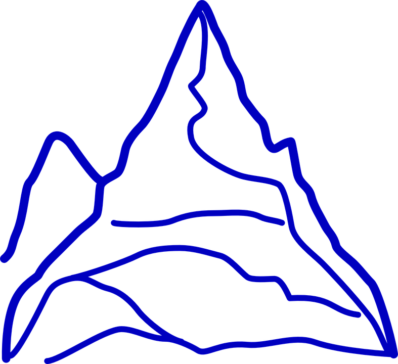 Mountain Line Art 2, Buy Clip Art - Mountain Clip Art (787x720)