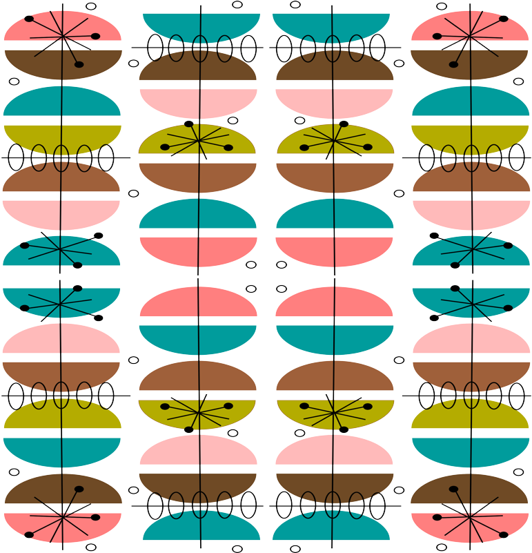 M#century Modern, Atomic Inspired Wallpaper - Mid-century Modern 6 By Hot4tees Bg@yahoo Com - Customized (800x800)