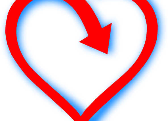 Love Clip Art Heart Logo Amaizing Art Background Wallpaper - Heart (592x425)