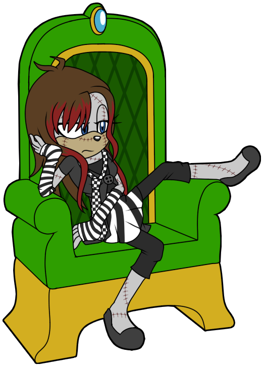 Punk Zombie Girl By Shadmanicknuxedits - Cartoon (570x770)