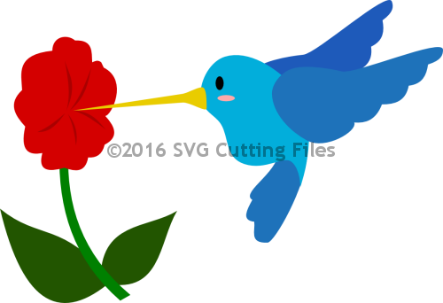 Humming Bird And Flower - Hummingbird (500x342)