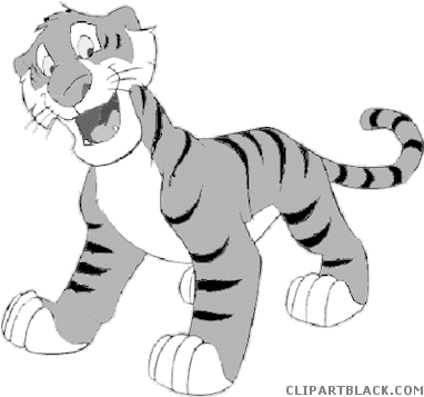 Animal Kingdom Animal Free Black White Clipart Images - Clip Art (400x372)
