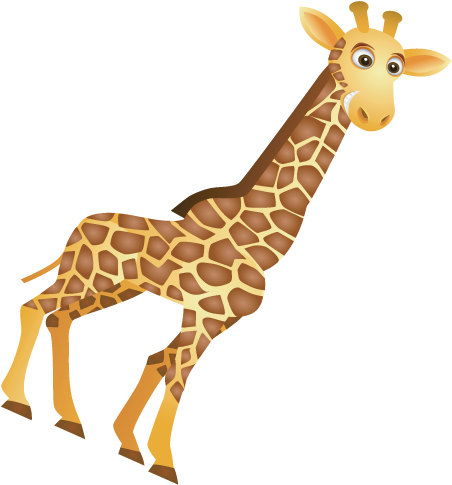 Animals At Zoo Is A Fun And Easy To Use App For Android - Giraffe Cartoon (462x498)