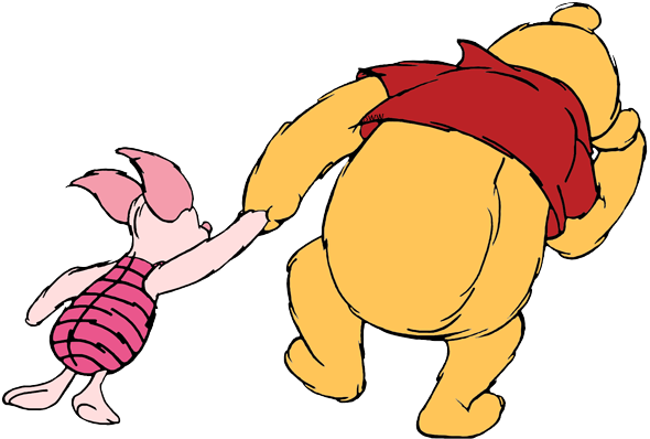 Winnie The Pooh Clipart Back - Winnie The Pooh Back (590x398)