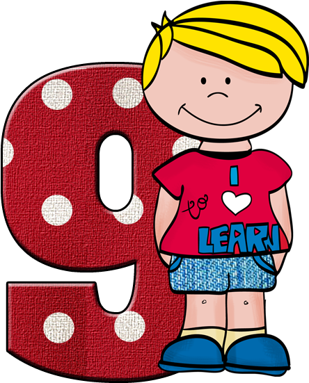 "i Love To Learn" Kids Clip Art -color And B&w - Clip Art (474x581)
