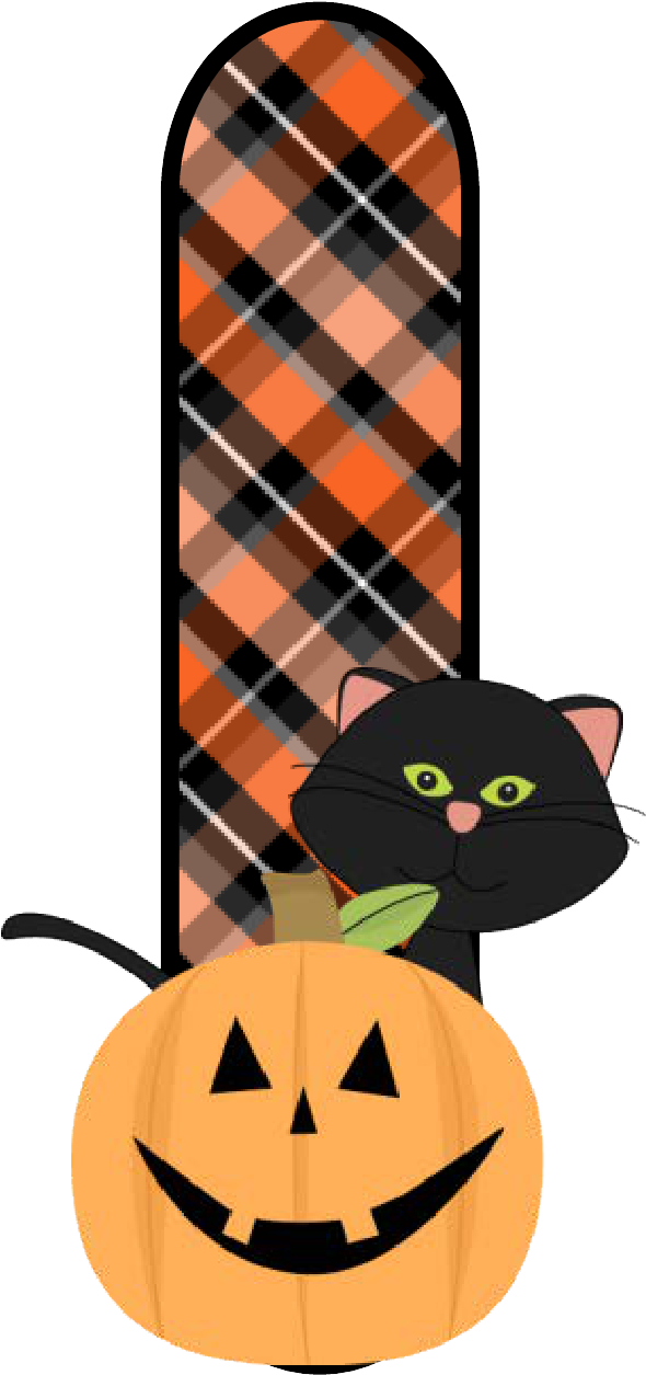 Ch B *✿* Alfabeto Calabaza De Kid Sparkz - Alphabet (653x1324)