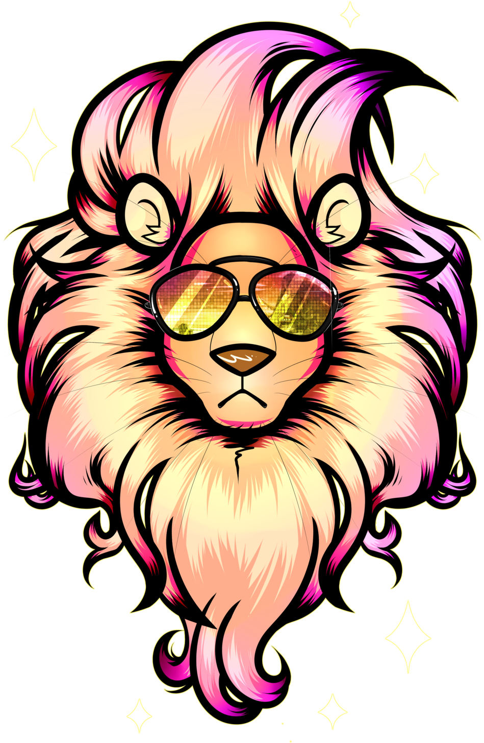 Summer Lion By Electronicvirus - Summer Lion (1024x1487)