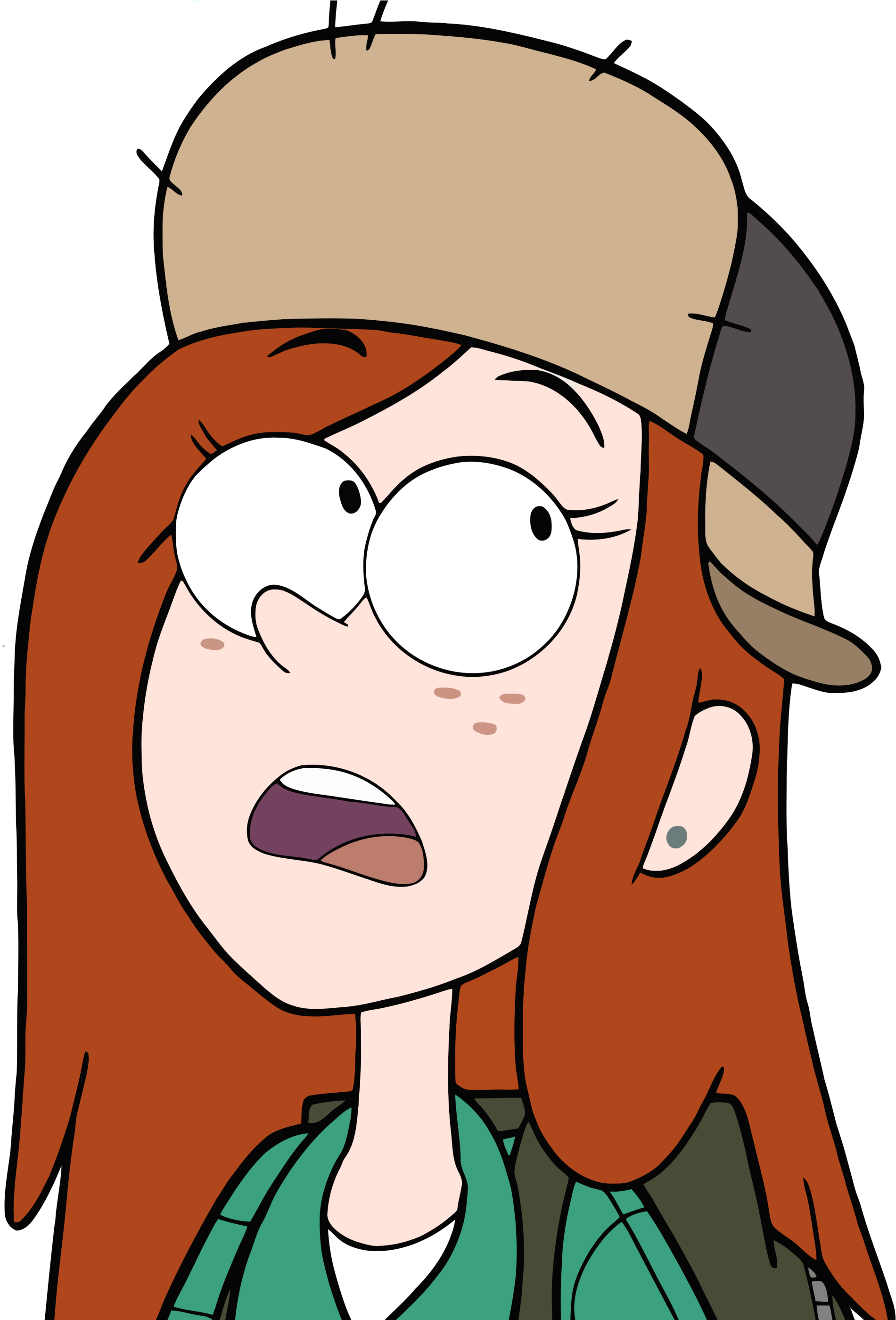 S1e8 Wendy Eye Roll Transparent - Stickers De Gravity Falls (1908x2798)