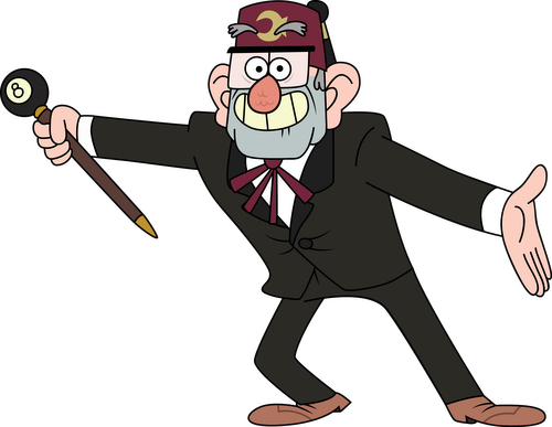 Dipper Ve Mabel'ın Arkadaşı Olan Soos, Sevimli Ve Iri - Grunkle Stan (500x387)