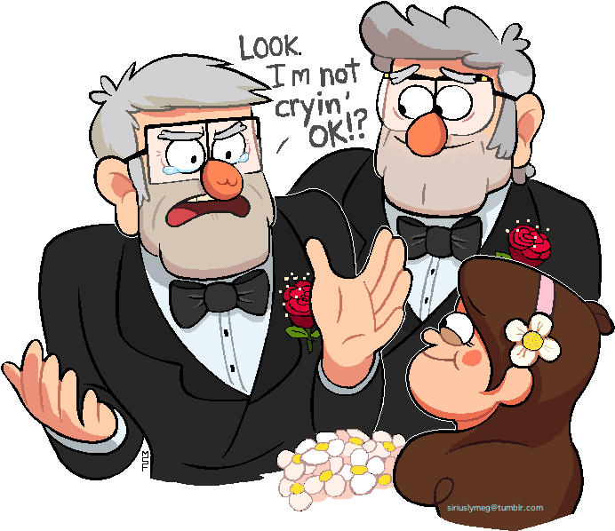 Stan Not Crying At Soos' And Melody's Future Wedding - Bill Cipher (700x650)