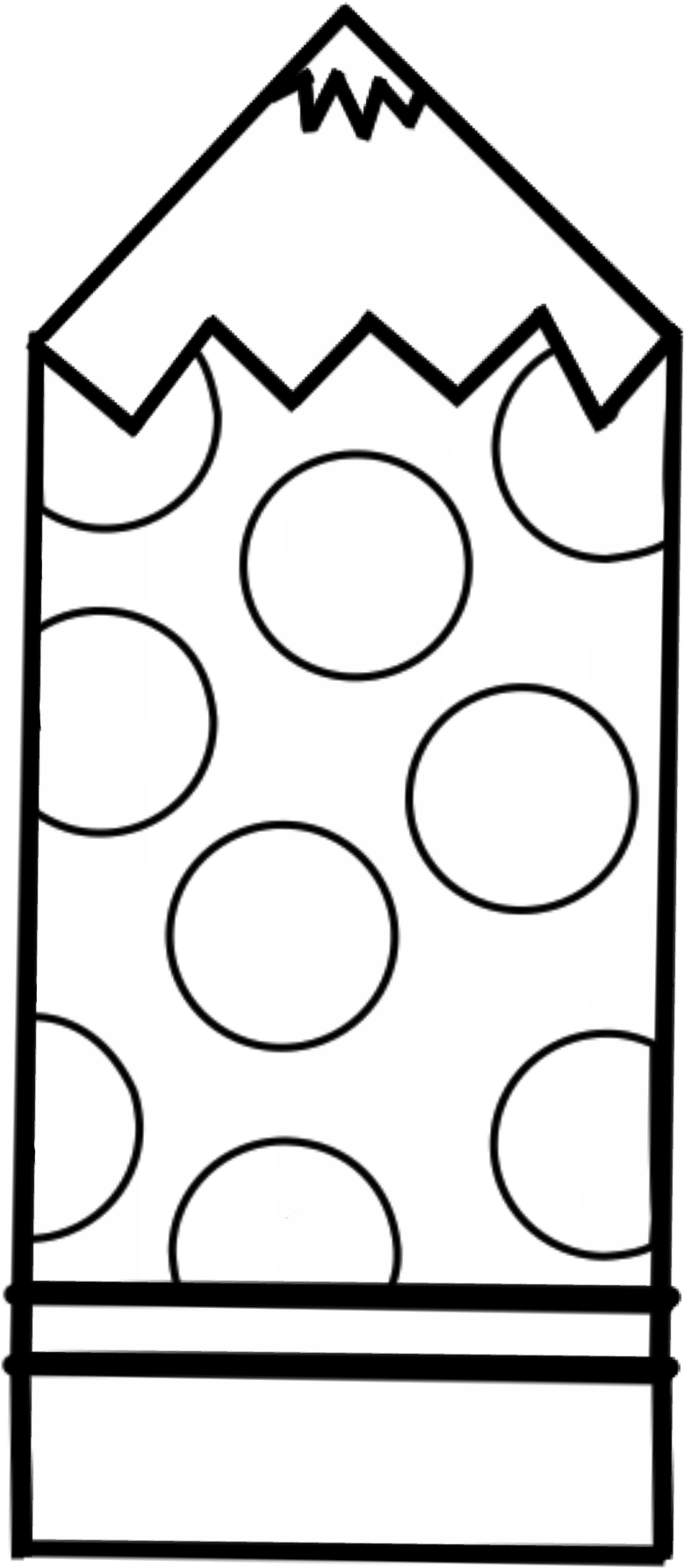 Clip Art, Templates, Colouring In, Role Models, Template, - Pencil Template Printable (897x1833)