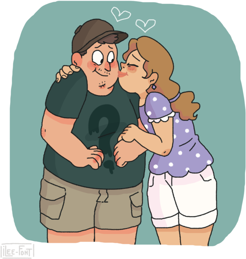Soos And Melody By Ilee-font - Ships De Gravity Falls (874x915)
