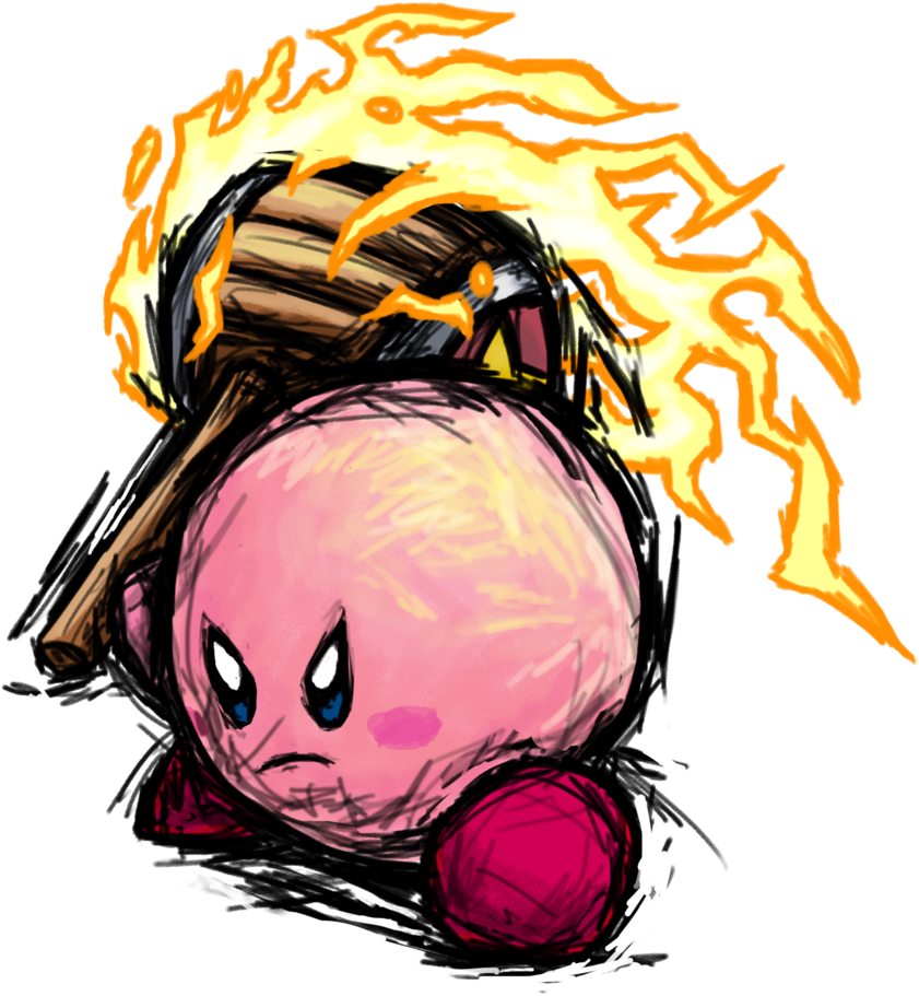 Super Smash Bros - Super Smash Bros Kirby Art (846x944)
