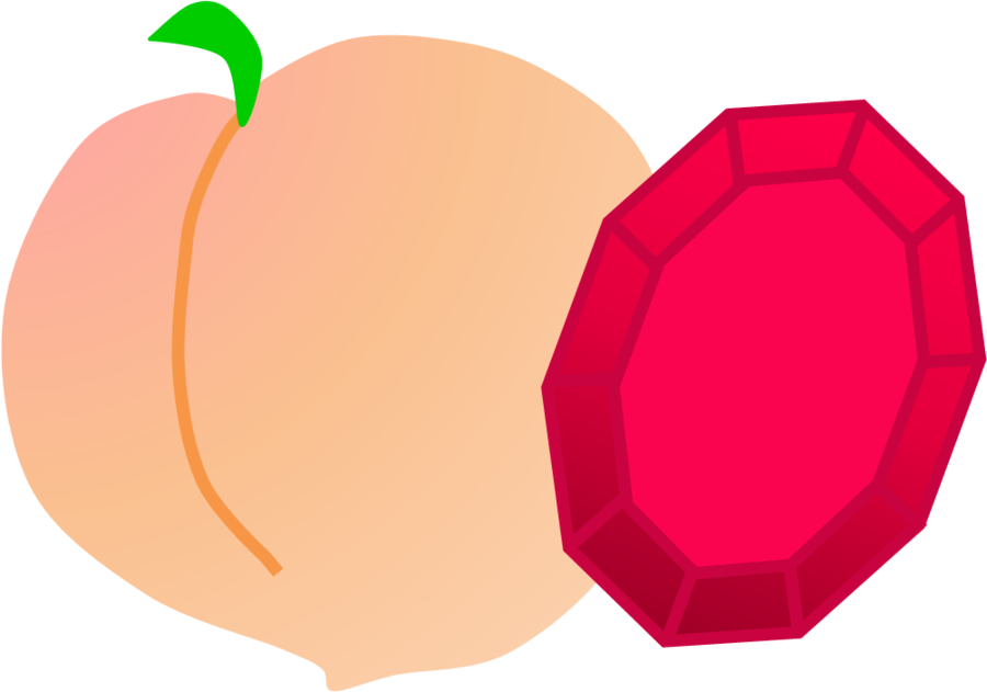 Peach Ruby Cutie Mark By Shadymeadow - Comics (900x631)