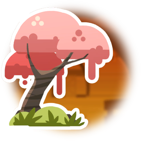 Peach Cloud Tree - Cloud Tree (512x512)