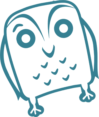 Barney The Barn Owl Peeking Around The Corner - Barney & Friends (340x400)
