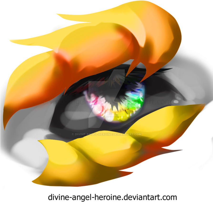 Golden Angel Dragon Eyes By Divine Angel Heroine - Illustration (894x894)