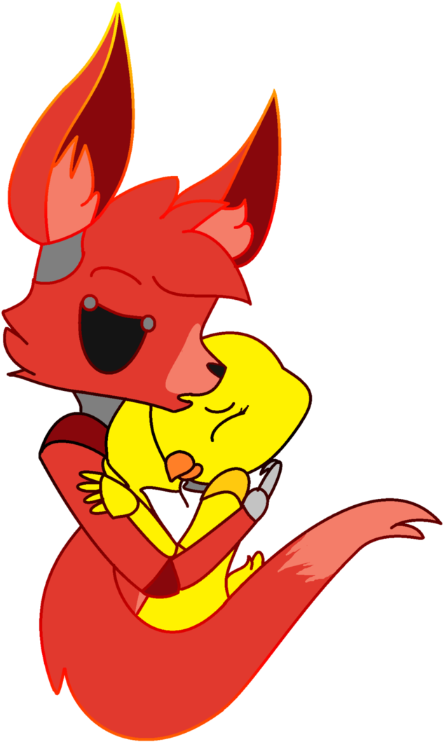 Foxy X Chica By Natnatb - Foxy And Chica Crying (711x1122)