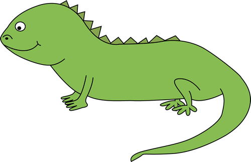 Clipart - Iguana Clipart (500x322)