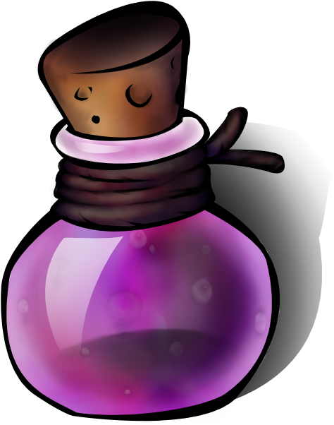 Purple Potion Clipart - Potion Clipart Transparent (570x728)