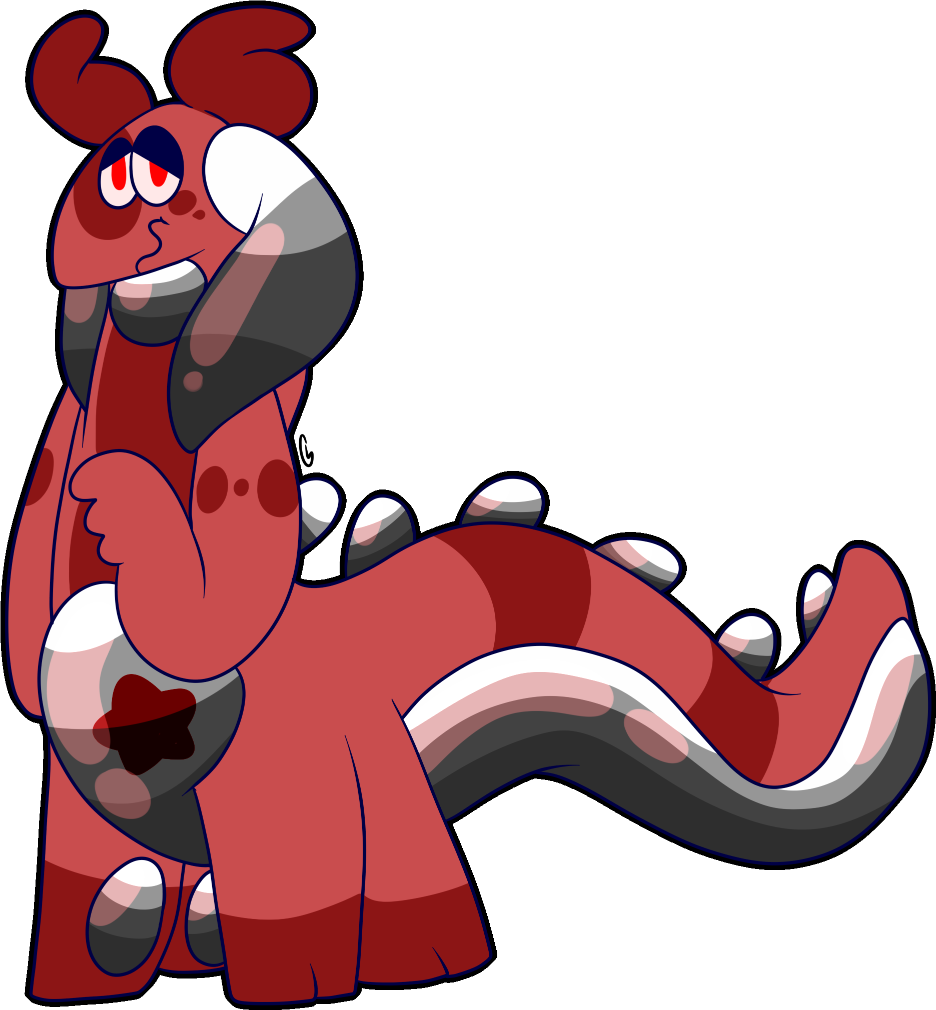 Red Gooey [adopt - Cartoon (2067x2154)