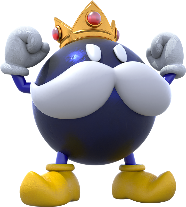To Go Along With The New Trailer And The 10 New Screenshots, - King Bob Omb Mario Party (1000x1000)