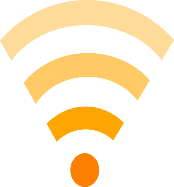 Wifi Symbol Orange (558x600)