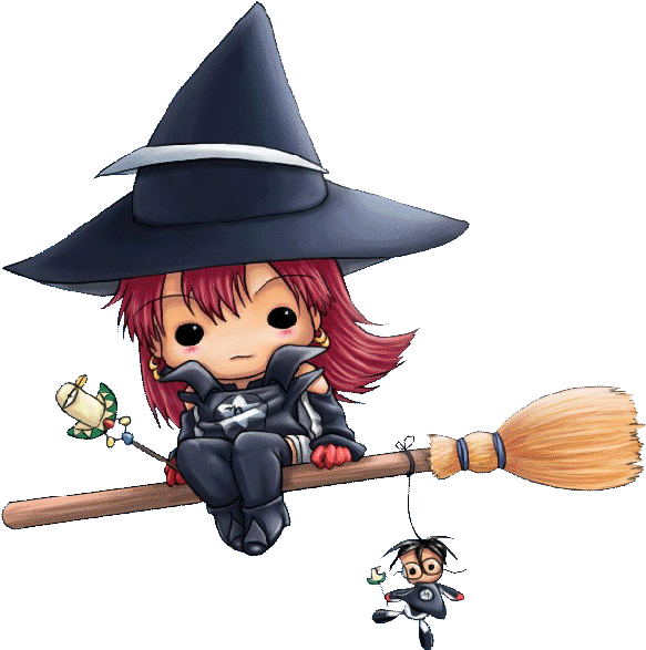 Download Cute Witch Clipart - Cute Cartoon Witch (600x600)