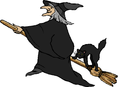Halloween Witch Clip Art - Halloween Witches (406x300)