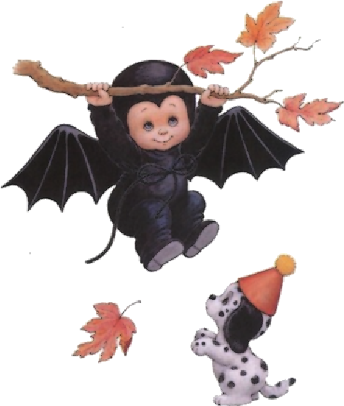 Cute Halloween Baby Witches Cartoon Clip Art Images - Ruth Morehead (600x600)