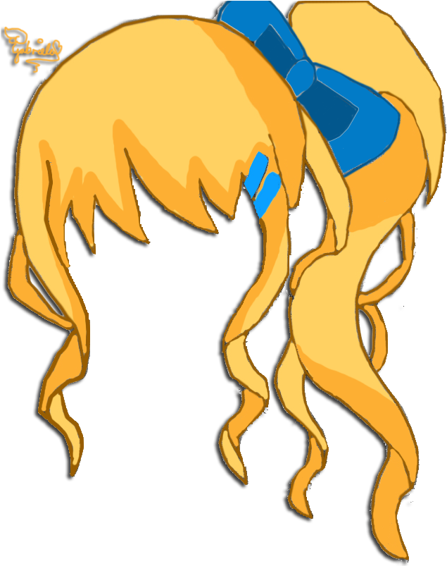 1 By Kawaii Kura Blossom - Kawaii Anime Hair Png (643x802)