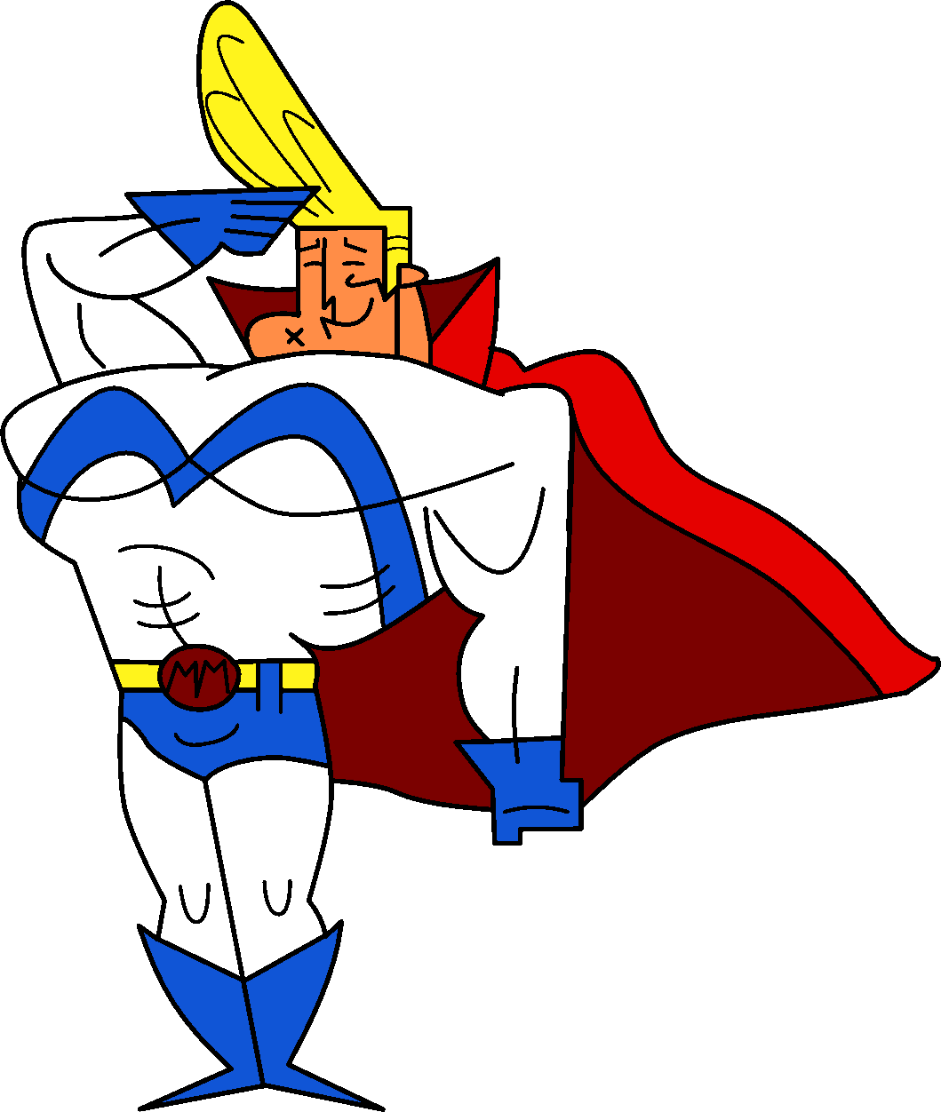 Images For Angry Boy Animated - Major Man Powerpuff Girls (1059x1252)