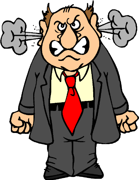 Anger - Angry Person Cartoon (490x607)