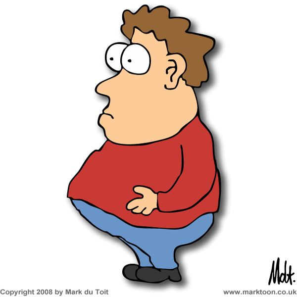 Worried Looking Fat Man Clipart - Bariatrics (600x600)