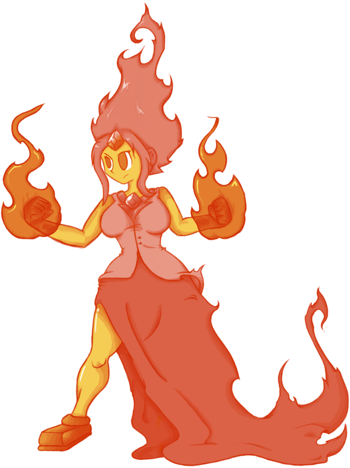 Flame Princess - Illustration (786x1017)
