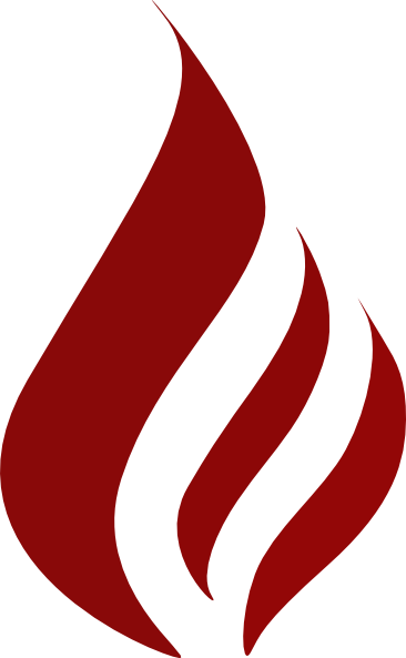 How To Set Use Maroon Flame Svg Vector - Blie Leaf Vectors Png (366x593)