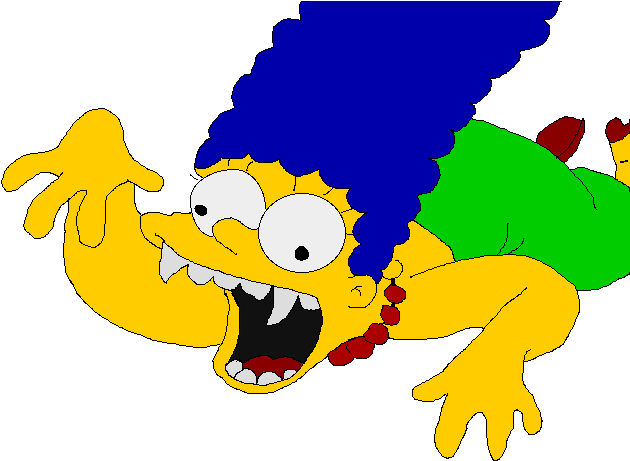Marge The Vampire - Marge Simpson Angry (636x477)