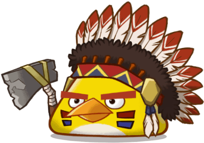 Chuck3 L - Angry Bird Gif Transparent (550x346)