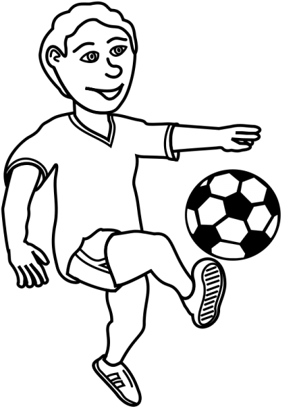 Soccer Player Clipart - Soccer Player Clipart (450x600)