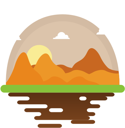 Desert Scape Cartoon Vector - Dubai Cartoon (550x550)