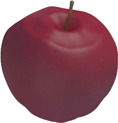 Animated Gif Apple, Loop, 3d, Share Or Download - Granny Smith (395x414)
