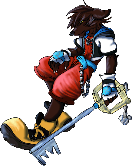 Kingdom Hearts Zen Sachio - Cartoon (447x555)