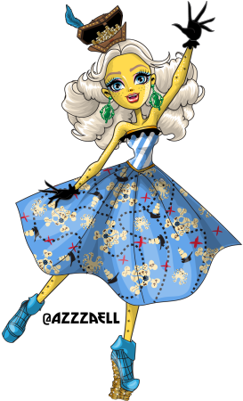 Dayna Treasura Jones From Monster High By Azzzaell - Monster High Dayna Treasura Jones (540x540)