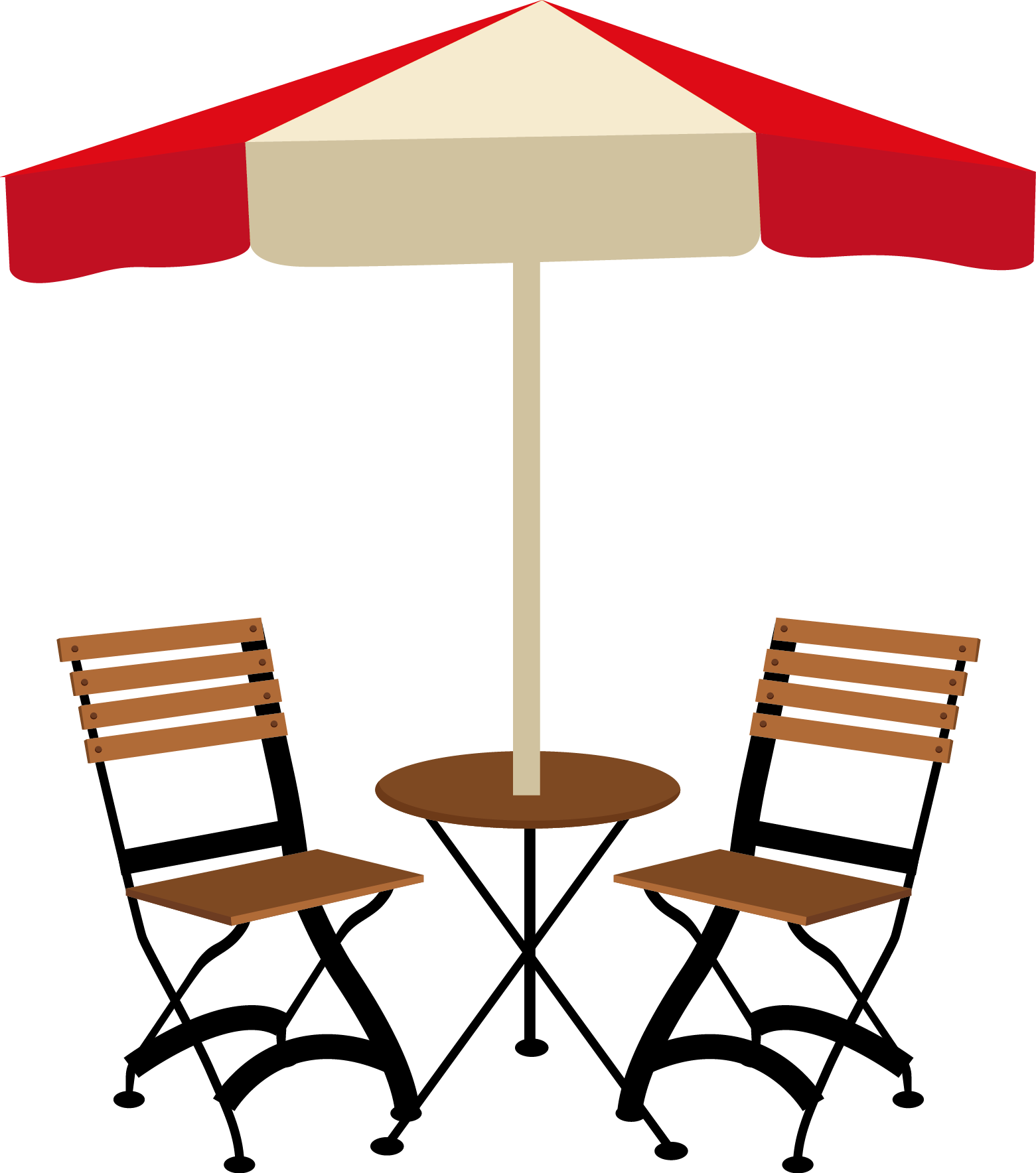 Table Cafe Chair - Vector Cafe Table And Chairs Png (1561x1768)